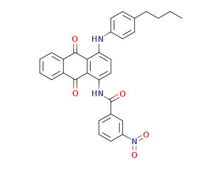 N-[4-(4-Butyl-phenylamino)-9,10-dioxo-9,10-dihydro-anthracen-1-yl]-3-nitro-benzamide