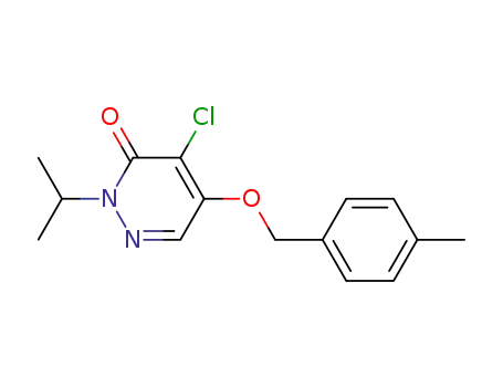 3(2H)-Pyridazinone,4-chloro-2-(1-methylethyl)-5-[(4-methylphenyl)methoxy]-