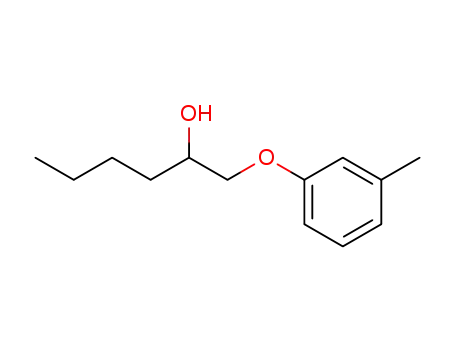Molecular Structure of 63332-22-9 (2-Hexanol, 1-(3-methylphenoxy)-)