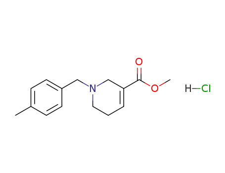 3-Pyridinecarboxylic acid,
1,2,5,6-tetrahydro-1-[(4-methylphenyl)methyl]-, methyl ester,
hydrochloride