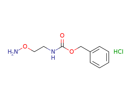 Molecular Structure of 113438-08-7 (Carbamic acid, [2-(aminooxy)ethyl]-, phenylmethyl ester,
monohydrochloride)