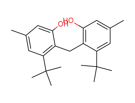 Molecular Structure of 7346-74-9 (Phenol, 2,2'-methylenebis[3-(1,1-dimethylethyl)-5-methyl-)