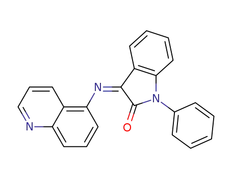 2H-Indol-2-one, 1,3-dihydro-1-phenyl-3-(5-quinolinylimino)-, (3Z)-