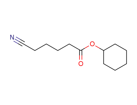 Molecular Structure of 62937-74-0 (Pentanoic acid, 5-cyano-, cyclohexyl ester)