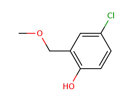 Molecular Structure of 89879-47-0 (Phenol, 4-chloro-2-(methoxymethyl)-)