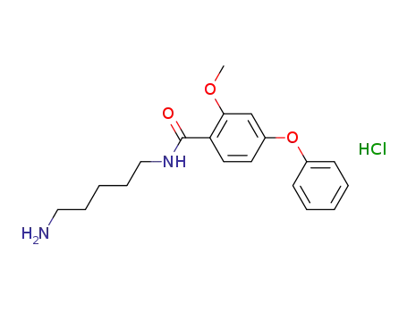 Benzamide, N-(5-aminopentyl)-2-methoxy-4-phenoxy-,
monohydrochloride