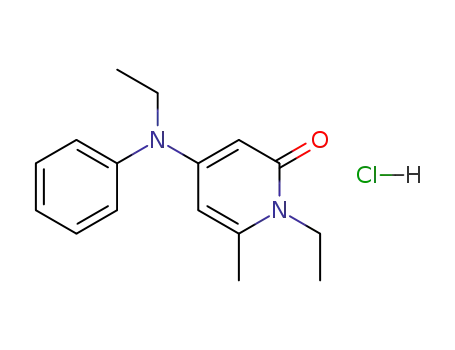 2(1H)-Pyridinone, 1-ethyl-4-(ethylphenylamino)-6-methyl-,
monohydrochloride