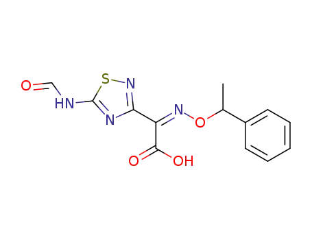 1,2,4-Thiadiazole-3-acetic acid,
5-(formylamino)-a-[(1-phenylethoxy)imino]-, (Z)-
