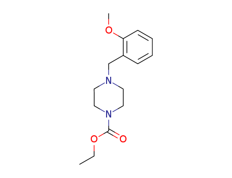 1-Piperazinecarboxylic acid, 4-[(2-methoxyphenyl)methyl]-, ethyl ester