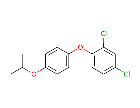 Molecular Structure of 58942-53-3 (Benzene, 2,4-dichloro-1-[4-(1-methylethoxy)phenoxy]-)
