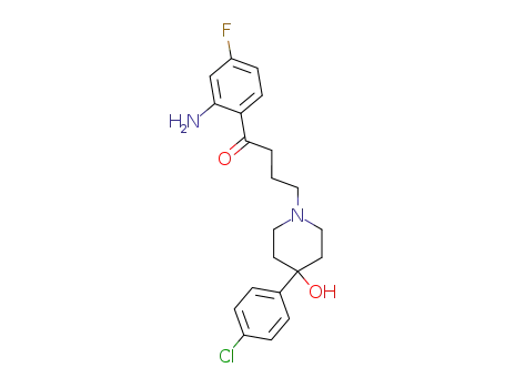 Molecular Structure of 42048-68-0 (1-Butanone,
1-(2-amino-4-fluorophenyl)-4-[4-(4-chlorophenyl)-4-hydroxy-1-piperidinyl
]-)