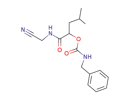 Molecular Structure of 478280-02-3 (Carbamic acid, (phenylmethyl)-,
1-[[(cyanomethyl)amino]carbonyl]-3-methylbutyl ester)