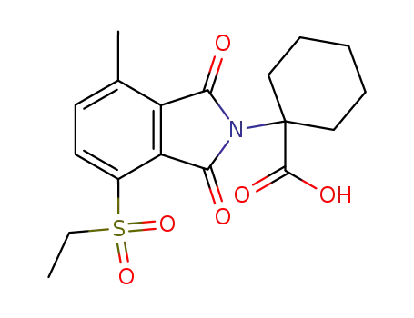 Cyclohexanecarboxylic acid,
1-[4-(ethylsulfonyl)-1,3-dihydro-7-methyl-1,3-dioxo-2H-isoindol-2-yl]-