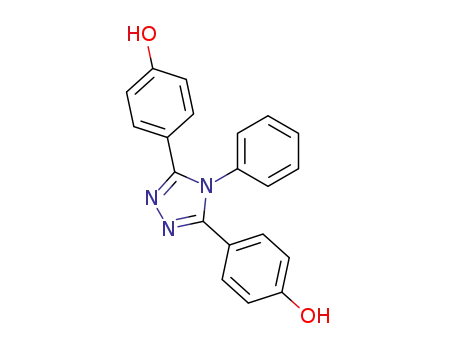Molecular Structure of 133028-33-8 (Phenol, 4,4'-(4-phenyl-4H-1,2,4-triazole-3,5-diyl)bis-)