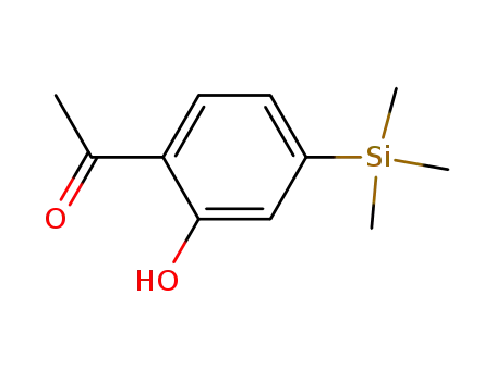 Molecular Structure of 126030-97-5 (Ethanone, 1-[2-hydroxy-4-(trimethylsilyl)phenyl]-)
