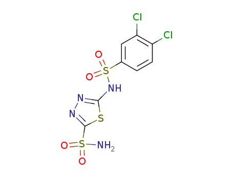 Molecular Structure of 100191-59-1 (1,3,4-Thiadiazole-2-sulfonamide,
5-[[(3,4-dichlorophenyl)sulfonyl]amino]-)