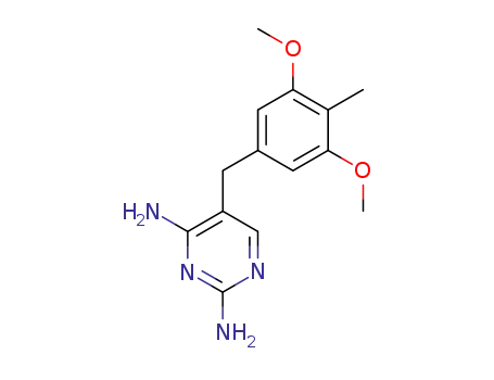 Molecular Structure of 49845-48-9 (2,4-Pyrimidinediamine, 5-[(3,5-dimethoxy-4-methylphenyl)methyl]-)