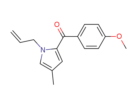 Molecular Structure of 397325-81-4 (Methanone, (4-methoxyphenyl)[4-methyl-1-(2-propenyl)-1H-pyrrol-2-yl]-)