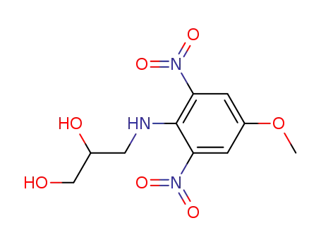 Molecular Structure of 122252-12-4 (1,2-Propanediol, 3-[(4-methoxy-2,6-dinitrophenyl)amino]-)