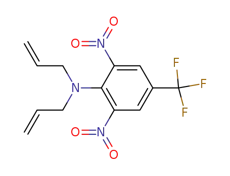 Molecular Structure of 5103-93-5 (Benzenamine, 2,6-dinitro-N,N-di-2-propen-1-yl-4-(trifluoromethyl)-)
