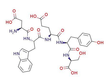 Molecular Structure of 188849-34-5 (L-Serine, L-a-aspartyl-L-tryptophyl-L-a-glutamyl-L-tyrosyl-)