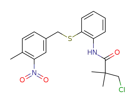 Propanamide,
3-chloro-2,2-dimethyl-N-[2-[[(4-methyl-3-nitrophenyl)methyl]thio]phenyl]-