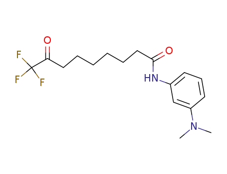 Molecular Structure of 436150-42-4 (Nonanamide, N-[3-(dimethylamino)phenyl]-9,9,9-trifluoro-8-oxo-)