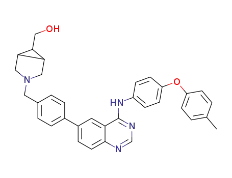 Molecular Structure of 289036-89-1 (3-Azabicyclo[3.1.0]hexane-6-methanol,
3-[[4-[4-[[4-(4-methylphenoxy)phenyl]amino]-6-quinazolinyl]phenyl]methyl
]-)
