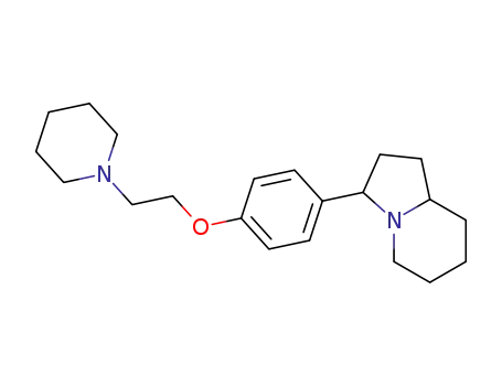 Molecular Structure of 405315-75-5 (Indolizine, octahydro-3-[4-[2-(1-piperidinyl)ethoxy]phenyl]-)