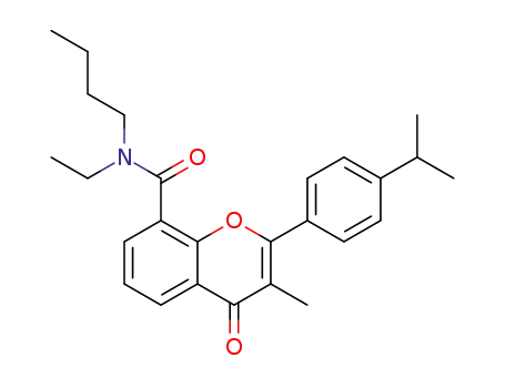 4H-1-Benzopyran-8-carboxamide,
N-butyl-N-ethyl-3-methyl-2-[4-(1-methylethyl)phenyl]-4-oxo-