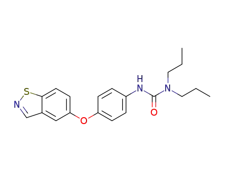 Molecular Structure of 89721-78-8 (Urea, N'-[4-(1,2-benzisothiazol-5-yloxy)phenyl]-N,N-dipropyl-)