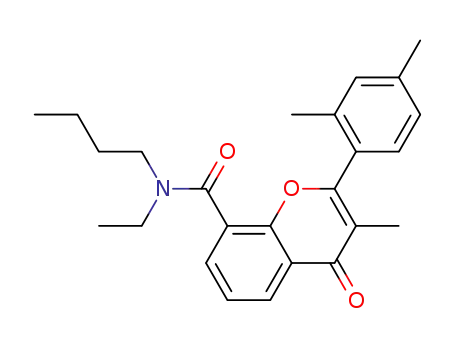 4H-1-Benzopyran-8-carboxamide,
N-butyl-2-(2,4-dimethylphenyl)-N-ethyl-3-methyl-4-oxo-