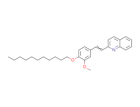Molecular Structure of 93207-19-3 (Quinoline, 2-[2-[3-methoxy-4-(undecyloxy)phenyl]ethenyl]-)