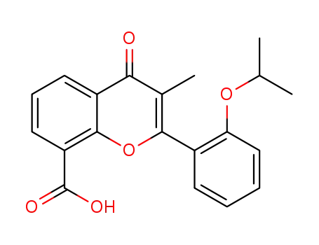 4H-1-Benzopyran-8-carboxylic acid,
3-methyl-2-[2-(1-methylethoxy)phenyl]-4-oxo-