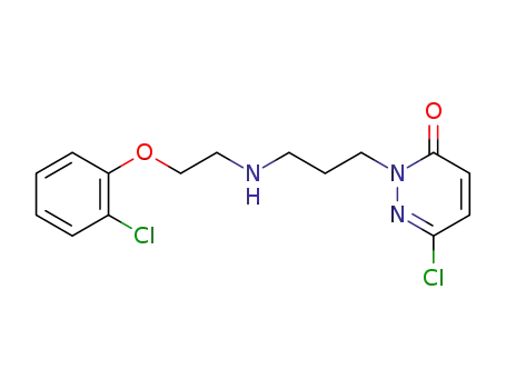 Molecular Structure of 110696-47-4 (3(2H)-Pyridazinone,6-chloro-2-[3-[[2-(2-chlorophenoxy)ethyl]amino]propyl]-)
