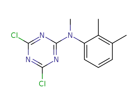 Molecular Structure of 86627-05-6 (1,3,5-Triazin-2-amine, 4,6-dichloro-N-(2,3-dimethylphenyl)-N-methyl-)