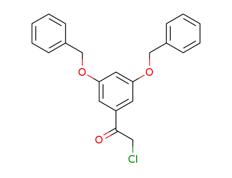 Molecular Structure of 28924-19-8 (Ethanone, 1-[3,5-bis(phenylmethoxy)phenyl]-2-chloro-)