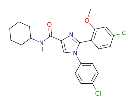 1H-Imidazole-4-carboxamide,  2-(4-chloro-2-methoxyphenyl)-1-(4-chlorophenyl)-N-cyclohexyl-