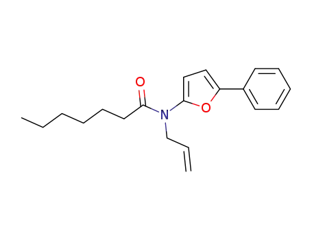 Molecular Structure of 62187-65-9 (Heptanamide, N-(5-phenyl-2-furanyl)-N-2-propenyl-)