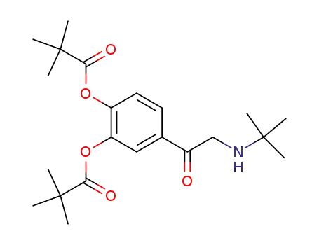 Propanoic acid, 2,2-dimethyl-,
4-[[(1,1-dimethylethyl)amino]acetyl]-1,2-phenylene ester