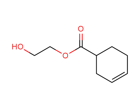 Molecular Structure of 53001-63-1 (3-Cyclohexene-1-carboxylic acid, 2-hydroxyethyl ester)