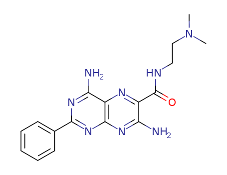 2624-57-9,6-Pteridinecarboxamide,4,7-diamino-N-[2-(dimethylamino)ethyl]-2-phenyl-,4,7-Diamino-N-[2-(dimethylamino)ethyl]-2-phenyl-6-pteridinecarboxamide;SKF 17247; Wy 3580