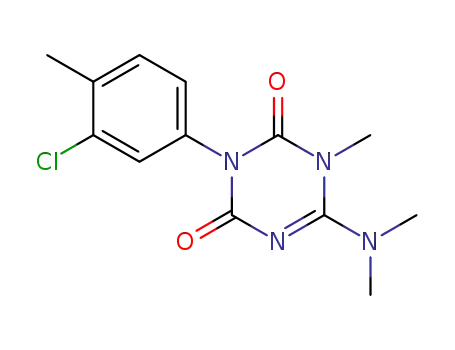 1,3,5-Triazine-2,4(1H,3H)-dione,
3-(3-chloro-4-methylphenyl)-6-(dimethylamino)-1-methyl-
