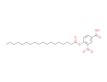 Molecular Structure of 43049-40-7 (Benzoic acid, 3-nitro-4-[(1-oxooctadecyl)oxy]-)