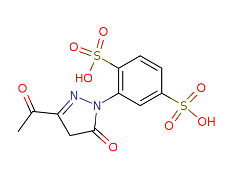 1,4-Benzenedisulfonic acid, 2-(3-acetyl-4,5-dihydro-5-oxo-1H-pyrazol-1-yl)-