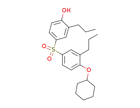Molecular Structure of 141189-68-6 (Phenol, 4-[[4-(cyclohexyloxy)-3-propylphenyl]sulfonyl]-2-propyl-)