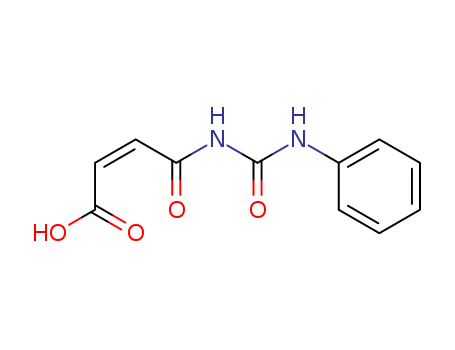 Molecular Structure of 1023-57-0 (2-Butenoic acid, 4-oxo-4-[[(phenylamino)carbonyl]amino]-, (Z)-)