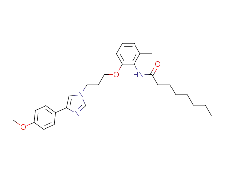 Octanamide,
N-[2-[3-[4-(4-methoxyphenyl)-1H-imidazol-1-yl]propoxy]-6-methylphenyl]
-