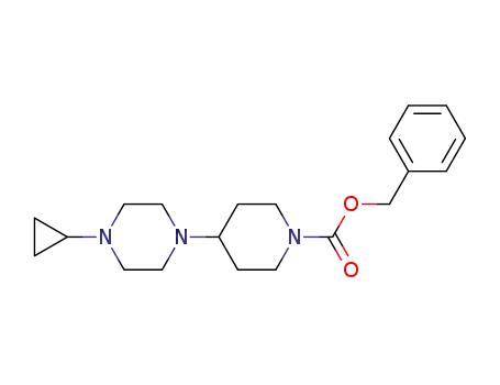 1-Piperidinecarboxylic acid, 4-(4-cyclopropyl-1-piperazinyl)-,
phenylmethyl ester
