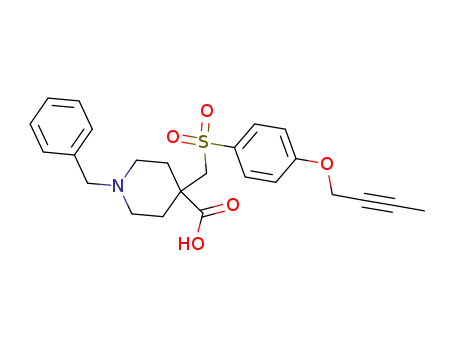 4-Piperidinecarboxylic acid,
4-[[[4-(2-butynyloxy)phenyl]sulfonyl]methyl]-1-(phenylmethyl)-